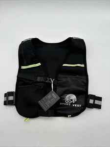 Running Vest with Pockets & Reflective Strips Multifunctional One Size - Picture 1 of 2