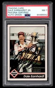 DALE EARNHARDT SR. SIGNED PSA/DNA CERTIIED 1992 TRAKS #3 AUTOGRAPH SENIOR CARD - Picture 1 of 2
