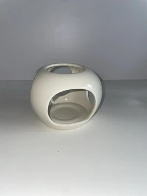 Candelabro decorativo votivo artístico recortado interiores del hogar blanco 3,5" Foto 1 de 4