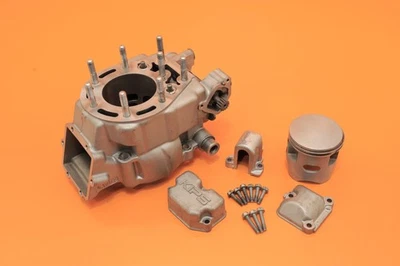 2001 95-06 KDX200 KDX 200 Engine Cylinder Jug Barrel Piston Exhaust Power Valve - Image 1 of 4
