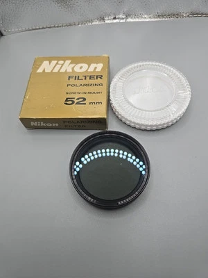 52mm Nikon Polar Polarizing filter with box and case JAPAN  - Image 1 of 4