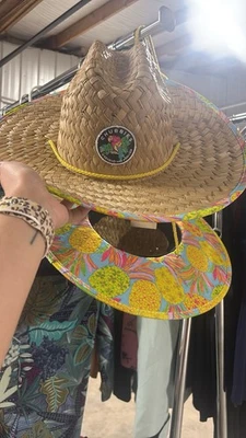 Chubbies "The Hooligan" Colorful Brim Summer Straw Hat NWT - Image 1 of 2