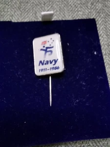RAN 75th Anniversary Pin 1911 - 1986 selten, marine - Bild 1 von 7