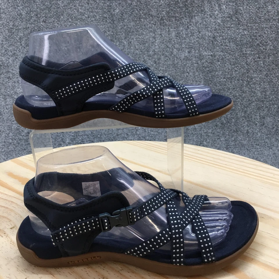 Sandalias Merrell para mujer 8 azul marino Muri celosía tiras con correa cómoda J90552 Foto 1 de 4