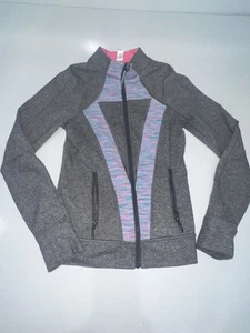 Ivivva Girls size 14 Perfect Your Practice Jacket Full Zip Thumbholes - Picture 1 of 2