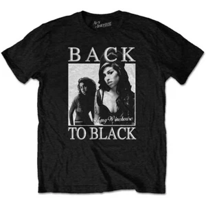 Amy Winehouse T-Shirt Back To Black Band Official New Black - Picture 1 of 4