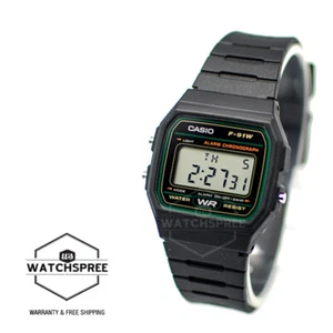 Reloj Casio Estándar Digital Correa Resina Negra F91W-3D F-91W-3D - Imagen 1 de 3