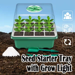 18*14*15.5 Seedling Tray with Grow Light Starter Nursery Plastic indoor Case led - Picture 1 of 11