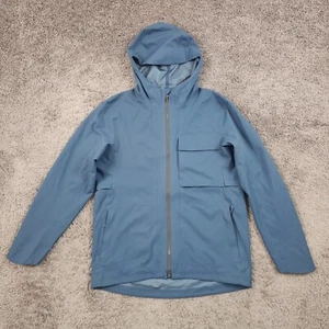 Lululemon Jacket Mens Small S Blue Outpour Full Zip Hooded Vented Lined LM4ADCS - Picture 1 of 15