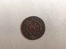 1743 Portugal 5 V Reis Coin