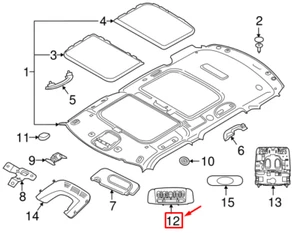 MINI COOPER F56 Interior Lighting 63315A714C0 NEW GENUINE - Picture 1 of 2