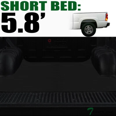 Topline For 2004-2007 Silverado/Sierra 5.8 Feet Rubber Truck Bed Mat Liner V2 - Image 1 of 4