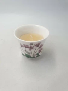 PORTMEIRION THE BOTANIC GARDEN SMALL FINE CHINA CANDLE HOLDER CYCLAMEN BUTTERFLY - Picture 1 of 11
