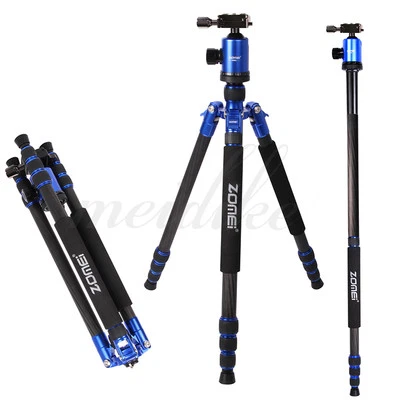 Zomei Z888C Portable Travel Carbon Fiber Tripod Stand With Ball Head For Camera - Image 1 of 4
