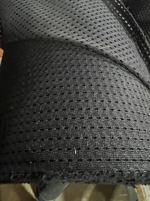 Black Sport Mesh Clothing Pocket Netting 62” Wide MADE IN THE USA, 10 Yard Cut - Image 1 of 4