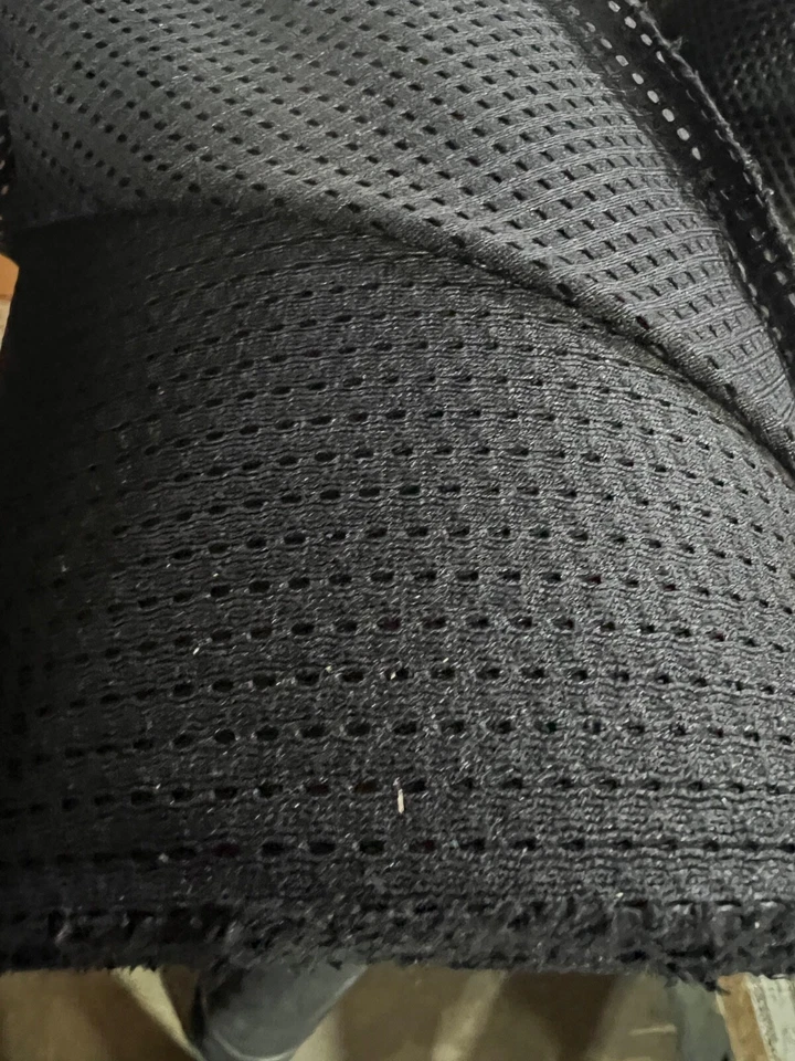 Black Sport Mesh Clothing Pocket Netting 62” Wide MADE IN THE USA, 10 Yard Cut - Image 1 of 4