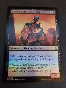 NM Foil Reassembling Skeleton, MTG, Foundations, Magic the Gathering, 182 - Picture 1 of 2