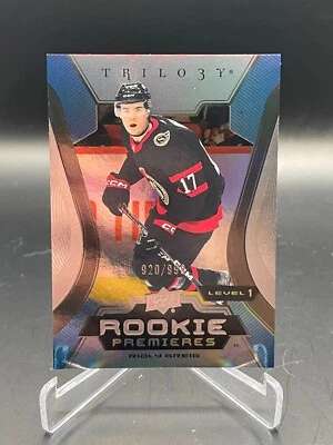 2023-24 Upper Deck Trilogy Rookie Premieres Ridly Greig RC /999 #139 READ! - Image 1 of 4