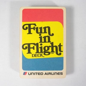 CARTE GIOCO PUBBLICITARIE COMPAGNIA AEREA FUN IN FLIGHT UNITED AIRLINES VINTAGE - Bild 1 von 5