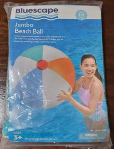 NEW! Kids Bluescape Jumbo Beach Ball or for the pool 2Ft wide 3+ size 25in - Picture 1 of 2