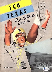BOB LILLY Signed 11/12/1960 Game Program Texas vs TCU BAS #WF63973 - Picture 1 of 3