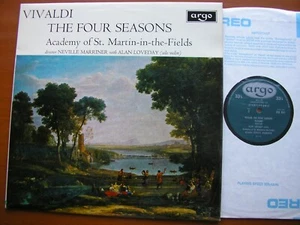 VIVALDI: THE FOUR SEASONS LOVEDAY / ASMIF / MARRINER OVAL ZRG 654: NM - Picture 1 of 3