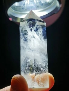 Lemurian "Blue Angel Feathers" Quartz Natural Point Crystal Rough Healing - Picture 1 of 8