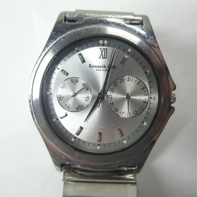 Kenneth Cole Mens Watch A126-03 KC1177 Japan Stainless Steel PLEASE READ - Image 1 of 4