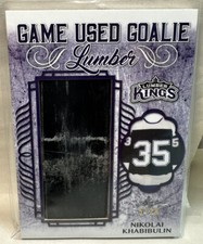 2020-21 Leaf Lumber Kings Game Used Goalie Lumber NIKOLAI KHABIBULIN #5/20