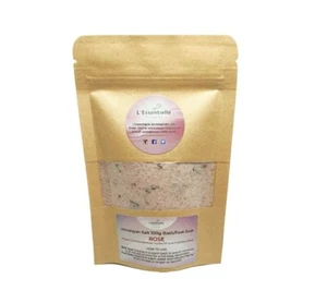 Himalayan Salt Bath Spa - Rose Petals & Jojoba, Rose Absolute Essential Oil 100g - Picture 1 of 4