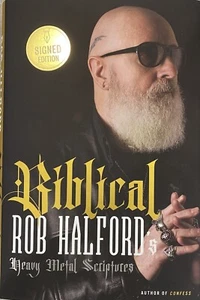 Libro firmado de Rob Halford libro bíblico autografiado de Judas Priest - Imagen 1 de 2