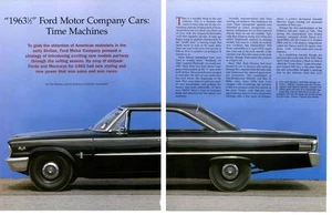 1963 1/2 FORD MOTOR COMPANY AUTOS ~ SCHÖNER 12-SEITIGER ARTIKEL / AD - Bild 1 von 1