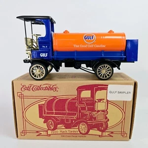 1996 ERTL Collectibles 1910 Mack Gulf Tanker 1/32 Diecast Locking Coin Bank - Picture 1 of 15