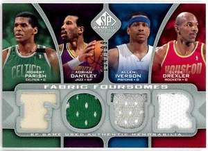2009-10 SP Game Used Fabric Foursomes Parish Dantley Allen Iverson Drexler /199 - Picture 1 of 2