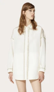 Valentino Embroidered Faille overshirt Shirt - With Tags- RRP$6,900 AUD - Picture 1 of 6