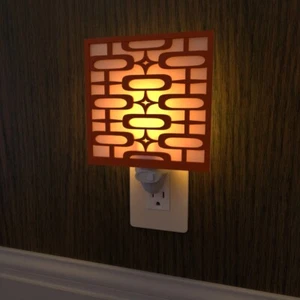 Atomic Oval Stars Mid Century Modern Night Light Retro Home Office Decor Midmod - Picture 1 of 24
