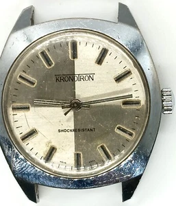C600 mens Kronotron Manual Wind Up 1 Jewel Vintage Watch Works as is lot - Picture 1 of 3