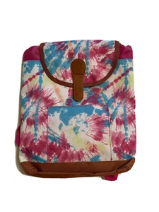 Mini mochila Tye Dye con correas rosas - Imagen 1 de 7