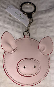 Kate Spade Oink Piggy Pig Purse Fob Charm Leather Clip On Ltd. Ed. NWT