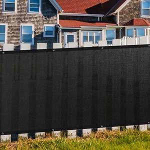 3'4' 5' 6' 8' (H) Sichtschutz Zaun Sichtschutz Windschutz Garten Netz Schatten Abdeckung Schwarz - Bild 1 von 29