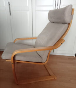Sessel Ikea Poäng Alcantara Schwingsessel ergonomisch Relaxsessel Stuhl Birke 