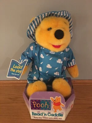 Disney Mattel 12» Винни-Пух Пух цветной дождливый день плюшевый новый редкая. - Изображение 1 из 4