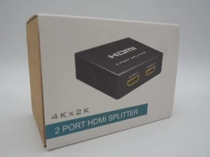 2 Port 4k HDMI Splitter Australian Stock Ready To Ship - Picture 1 of 4