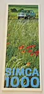 Brochure Publicitaire SIMCA 1000 - Non Daté - Bel Etat. - Picture 1 of 5