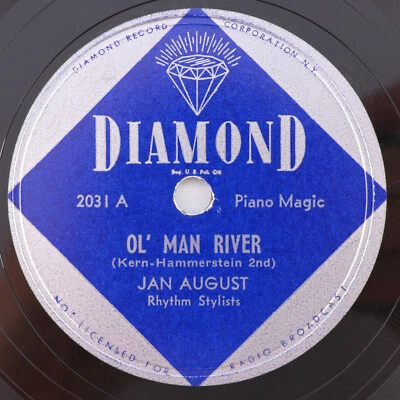 Jan August Rhythm Stylists – Ol' Man River - 1946 10" 78 rpm Record Diamond 2031 Foto 1 de 4