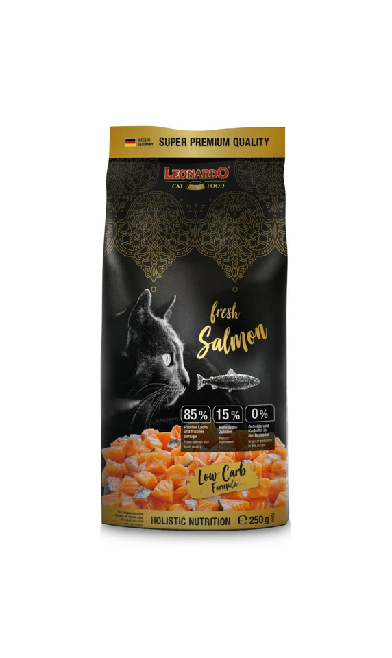 Leonardo Fresh Salmon 250 g - Trockenfutter / getreidefrei / hoher Fleischanteil - Bild 1 von 1