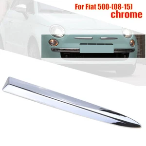 Chrome Front Bumper Upper Grill Moulding Trim For Fiat 500 2007-2015 Right Side - Picture 1 of 6