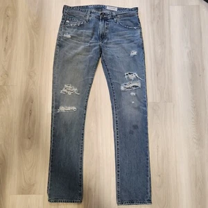 Adriano Goldschmied Jeans Mens Size 32R (35x34) Blue Tellis Modern Slim AG ED - Picture 1 of 13