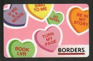 BORDERS Valentine's Day, Heart Candies ( 2007 ) Gift Card ( $0  ) - Picture 1 of 1