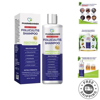 Alivio para la picazón en el cuero cabelludo: champú antifúngico para dermatitis y psoriasis - 10,86 oz Foto 1 de 4